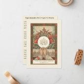 Paus Benedictus XVI - Gebed voor priesters Notitiekaartje (Voorkant / Achterkant in situ)