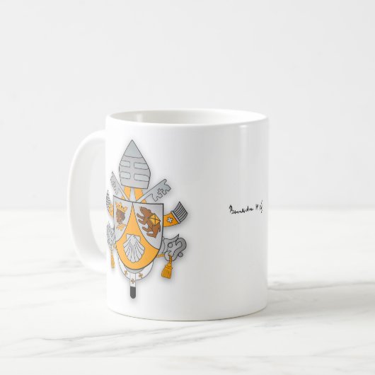 Paus Benedictus XVI Mok - Crest 001 (Voorkant links)