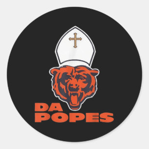 Paus Bobby Chicago - Grappige Da Paus Katholieke H Ronde Sticker