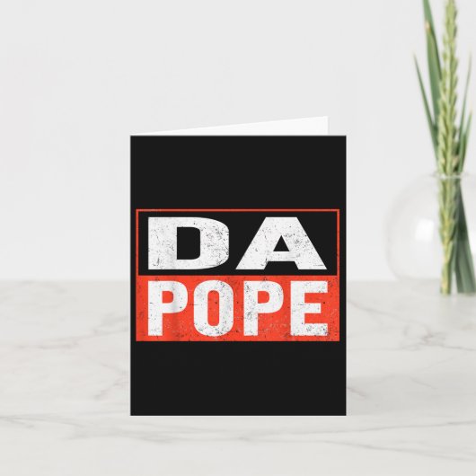 Paus Bobby Chicago Shirt - Funny Da Pope Kaart (Voorkant)
