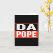 Paus Bobby Chicago Shirt - Funny Da Pope Kaart (Gele Bloem)