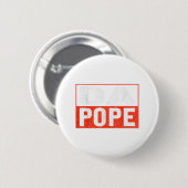 Paus Bobby Chicago Shirt - Funny Da Pope Ronde Button 5,7 Cm (Voorkant /achterkant)