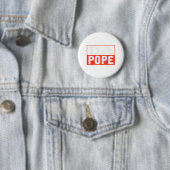 Paus Bobby Chicago Shirt - Funny Da Pope Ronde Button 5,7 Cm (In situ)