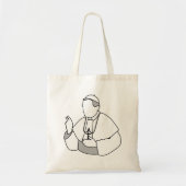 Paus Canvas tas (Voorkant)