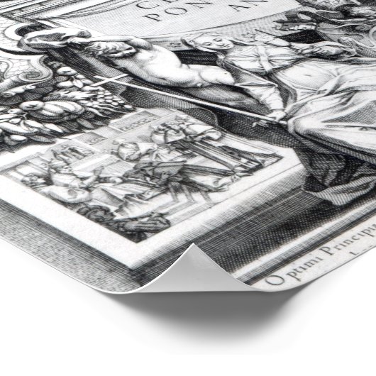 Paus Clement VIII, omringd Poster (Hoek)