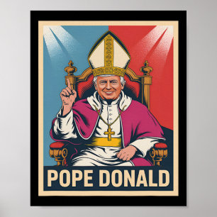 Paus Donald Paus Trump Paus Donald Trump Politiek Poster