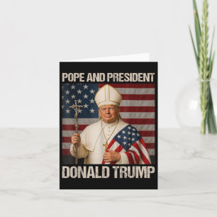 Paus en president Donald Trump  Kaart