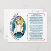 Paus Francis' gebed voor de buitengewone juffrouw Briefkaart (Voorkant / Achterkant)