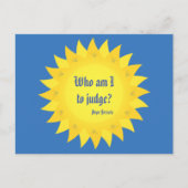 Paus Francis Quotation, wie ben ik om te oordelen? Briefkaart (Voorkant)