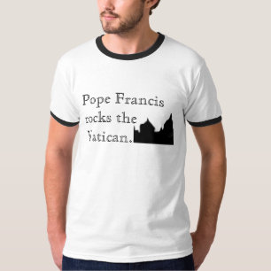 Paus Francis Rocks het Vaticaan. T-shirt