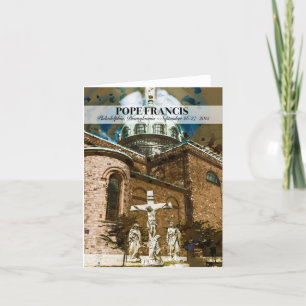 Paus Francis Visits Philadelphia PA Notecard Kaart