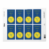 Paus Franciscus citaat Rode of witte wijn label (Full Sheet)