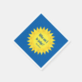 Paus Franciscus, wie ben ik om papieren servetten (Hoek)