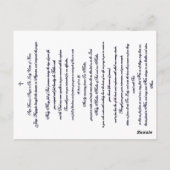 Paus Francis's gebed voor onze dame untier of Knot Briefkaart (Achterkant)