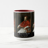 Paus Gregorius III "De Syrische Paus" Geschenkmok Mok (Midden)