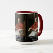 Paus Gregorius III "De Syrische Paus" Geschenkmok Mok (Voorkant rechts)