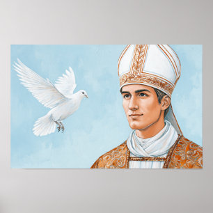 Paus Heilige Fabianus: Het teken van de duif Poster