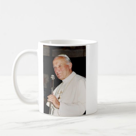 Paus Heilige Johannes Paulus II Koffiemok (Links)