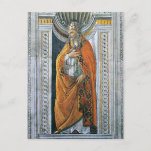 Paus Heilige Sixtus II door Sandro Botticelli Briefkaart