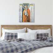Paus Heilige Sixtus II door Sandro Botticelli Canvas Afdruk (Insitu (Slaapkamer))