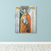 Paus Heilige Sixtus II door Sandro Botticelli Canvas Afdruk (Insitu (Houten vloer))