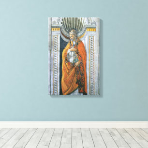 Paus Heilige Sixtus II door Sandro Botticelli Canvas Afdruk