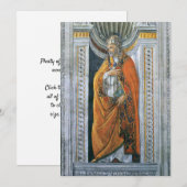 Paus Heilige Sixtus II door Sandro Botticelli Kaart (Voorkant / Achterkant)