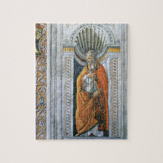 Paus Heilige Sixtus II door Sandro Botticelli Legpuzzel (Verticaal)