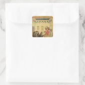 Paus Innocent III Vierkante Sticker (Tas)