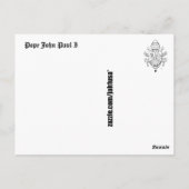 Paus Johannes Paulus I Briefkaart (Achterkant)