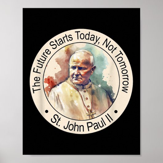 Paus Johannes Paulus II Beroemde Katholieke Heilig Poster (Voorkant)