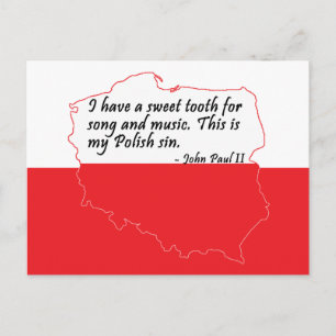 Paus Johannes Paulus II Citaat Briefkaart