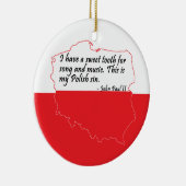 Paus Johannes Paulus II Citaat Keramisch Ornament (Rechts)