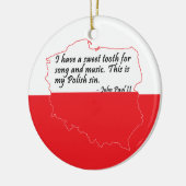 Paus Johannes Paulus II Citaat Keramisch Ornament (Links)