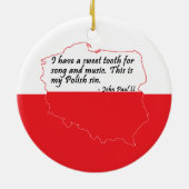 Paus Johannes Paulus II Citaat Keramisch Ornament (Achterkant)