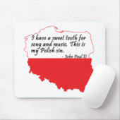 Paus Johannes Paulus II Citaat Muismat (Met muis)