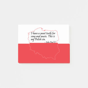 Paus Johannes Paulus II Citaat Post-it® Notes