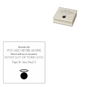 Paus Johannes Paulus II citaat Rubber Stamp Rubberstempel (Gestempeld)