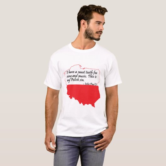 Paus Johannes Paulus II Citaat T-shirt (Voorkant volledig)