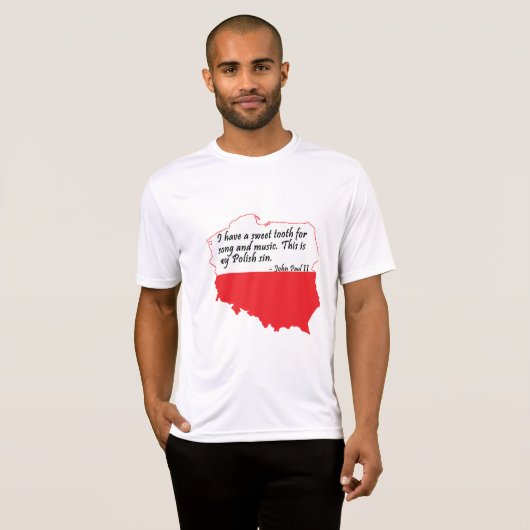 Paus Johannes Paulus II Citaat T-shirt (Voorkant volledig)