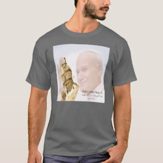 paus Johannes Paulus II Collage T-Shirt - Mannen