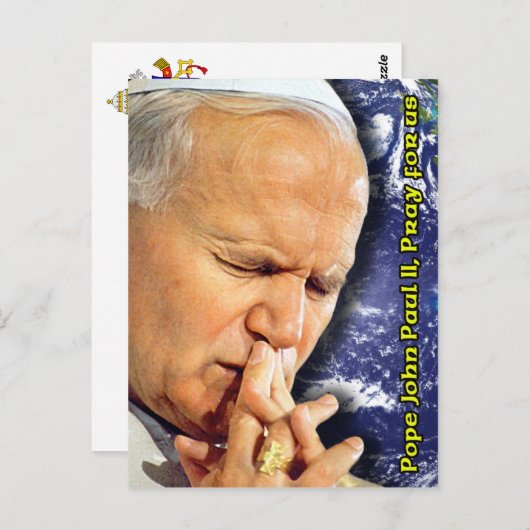 Paus Johannes Paulus II Gebed Kaart (Voorkant / Achterkant)
