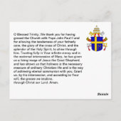 Paus Johannes Paulus II Gebed Kaart (Achterkant)