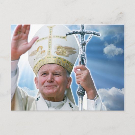 Paus Johannes Paulus II Gebed Kaart (Voorkant)