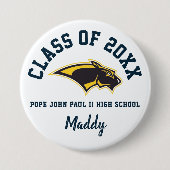 Paus Johannes Paulus II High School Button Logo Cu (Voorkant)