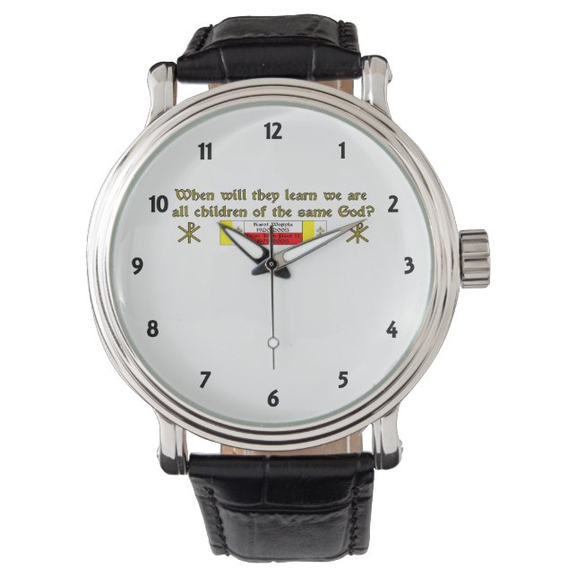Paus Johannes Paulus II Horloge (Voorkant)