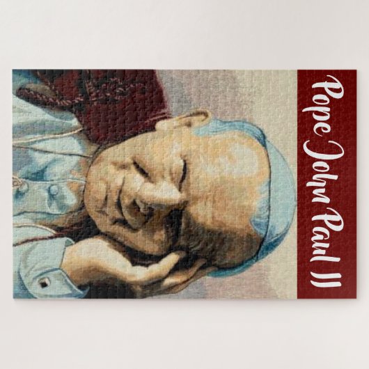 Paus Johannes Paulus II JIGSAW PUZZZLE...DE POOLSE Legpuzzel (Horizontaal)