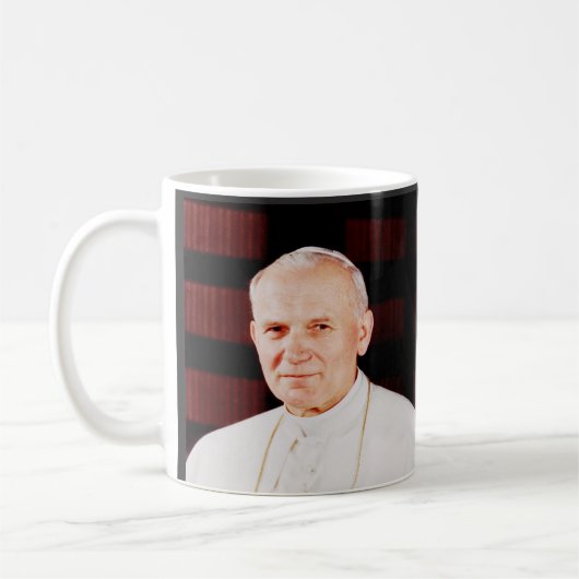 Paus Johannes Paulus II Koffiemok (Links)