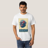 Paus Johannes Paulus II Pop Art SAINT-shirt T-shirt (Voorkant volledig)