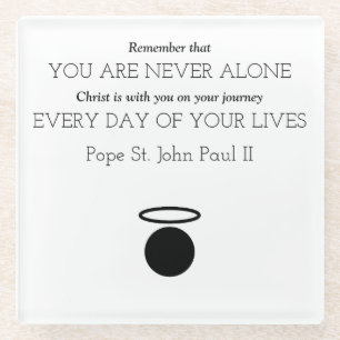 Paus Johannes Paulus II Quote Glass Onderzetter
